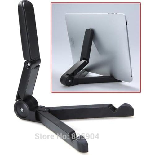 Free shipping Portable Fold-UP Stand For Apple ipad kindle fire Galaxy Tab and other 7inch-10.1inch Tablets PC Black and White