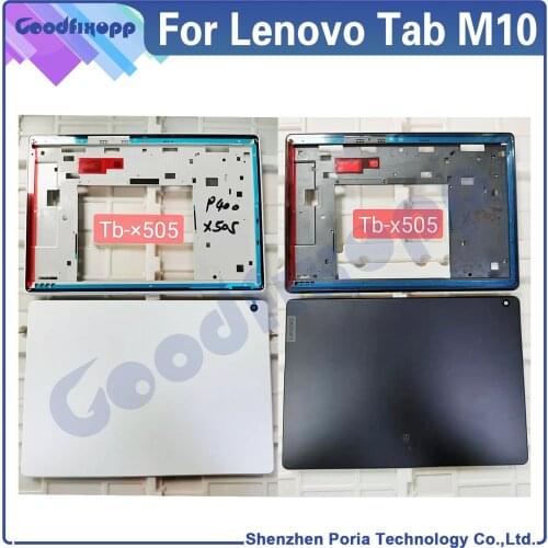 For Lenovo Tab M10 TB-X505 Front Frame Battery Back Cover Rear Case Cover Middle Frame Rear Lid