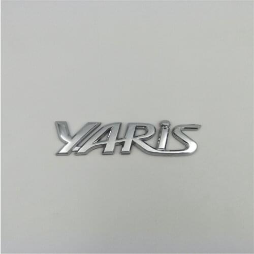 For Toyota Yaris Car Rear Trunk Badge Emblem Logo Letters Sticker Auto Decals