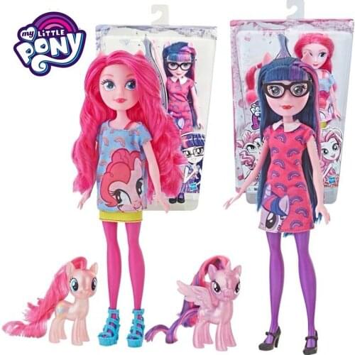 Hasbro My Little Pony Action Figure dolls Rainbow pinkiepie twilight sparkle Pony Girl Toys Christmas Birthday Gift for Children