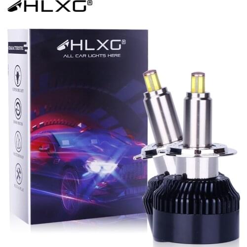 HLXG H8 H9 H11 360 LED 9005 9006 HB3 HB4 H1 h7 led canbus headlight luces led h7 kit 25000LM 6000K car Light bulb lamp CSP 12V