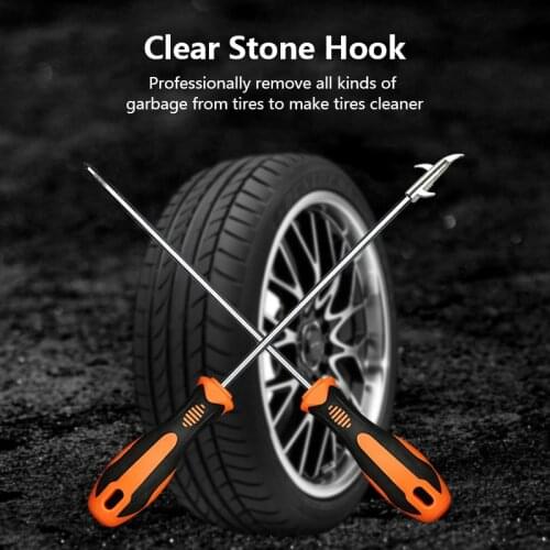 Car Tire Stone Cleaner Groove Broken Stone Remover Tire Cleaning Hook Tire Cleaning Tool Auto Tire Repair Tools