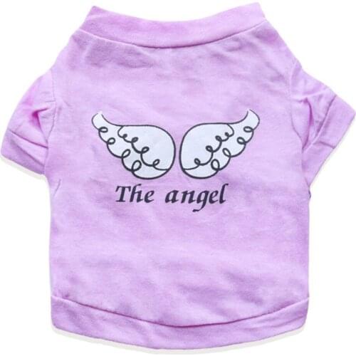 Perros Ropa Para Mascota Verano Wings Print Cotton Pet Costume Dog Coat Summer Dog Clothes for Small Dogs Teddy Chihuahua Outfit