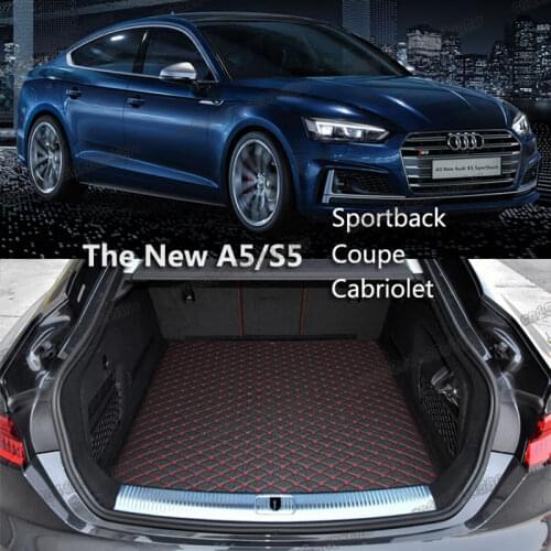 Lsrtw2017 Leather Car Trunk Mat Cargo Liner for audi a5 s5 coupe sedan 2018 2019 2020 2020 interior accessories