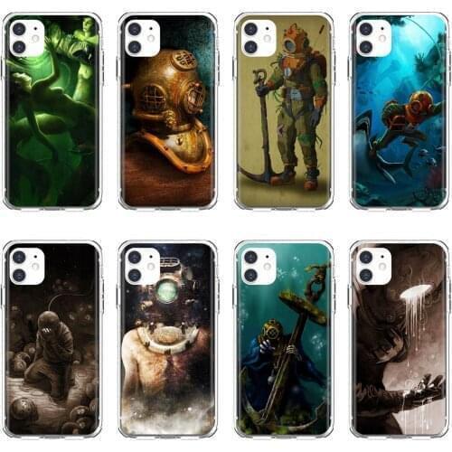 For Samsung Galaxy A9 A8 Star Lite A3 A5 A7 A6 Plus 2018 2015 2016 2017 Soft Case Deep-Sea-Diver-Banksy
