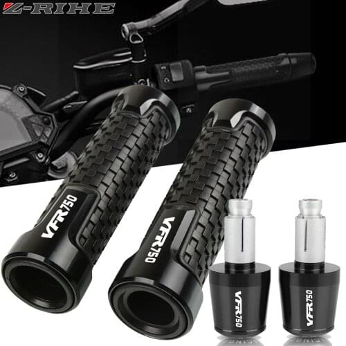 For HONDA VFR 750 VFR750 VFR750F VFR750R VFR750FH FV VFR750RJRLRC30 7/8" 22mm Motorcycle Handlebar Grips Ends Handle Bar End Cap