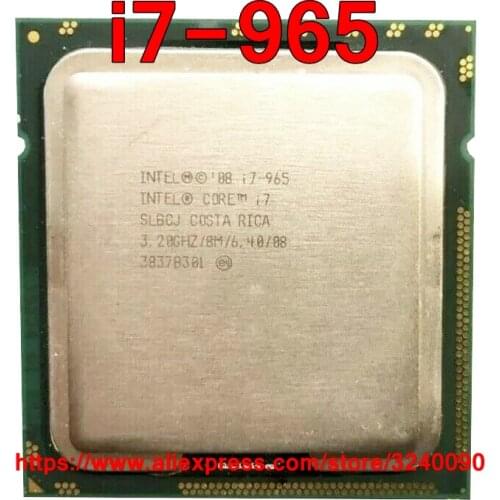 Original Intel CPU Core i7-965 Processor i7 965 3.20GHz 8M 4-cores Socket 1366 free shipping speedy ship out