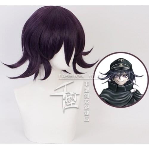 Danganronpa: Trigger Happy Oma Kokichi Cosplay Wigs Mioda Ibuki Playing Short Colorful Long Straight Hair Halloween 1:1 Wigs