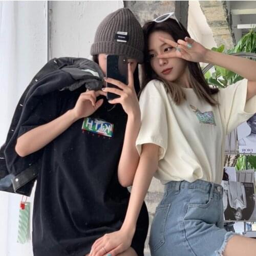 Box Logo T-shirt Casual Men Women 1:1 Best Quality K T-Shirt Floral Rose Print 2021 Summer Daily Men Tops -40