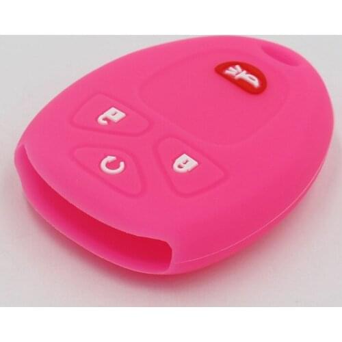 Silicone rubber key fob cover case protect skin set hood holder for Chevrolet Chevy Trailblazer 2021 Tracker remote keyless