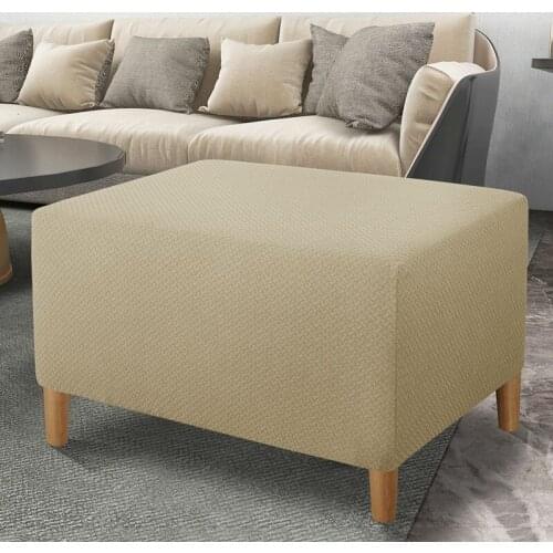 Modern Simple Stool Protective Cover Stretch Solid Color Slipover Anti-dust Anti-dirty Cover for Small Seat Home Decor Supplies