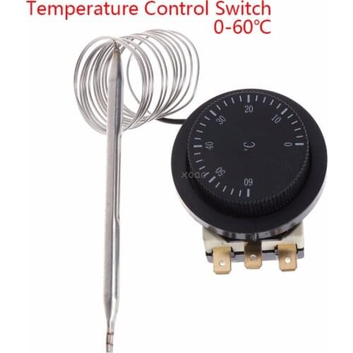 250V/380V 16A 0-60 degree Temperature Control Switch Capillary Thermostat Controlled A10 dropshipping
