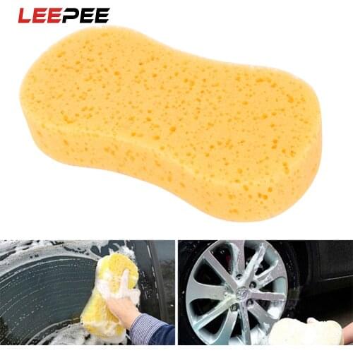 LEEPEE Vacuum Compressed Auto Paint Care Cleaning Tool 22cm Length Multipurpose Car Washing Sponge
