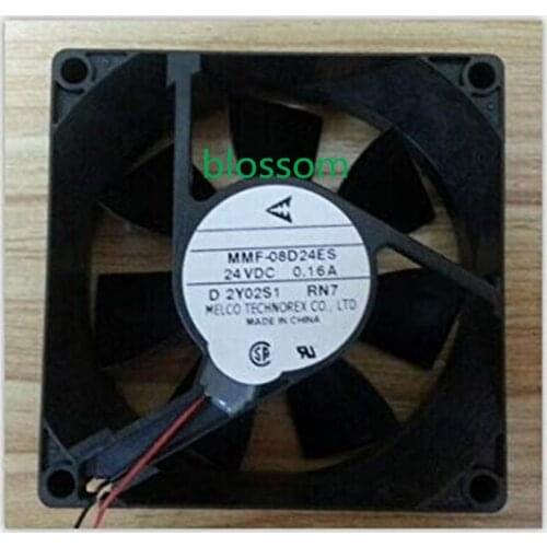Melco 80MM MMF-08D24ES RN7 24V 0.16A 2Wire Cooling Fan 6 Month Warranty