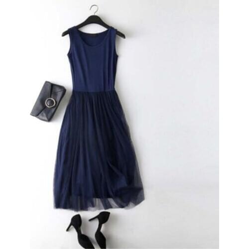 2020 Sexy Off Shoulder Summer Women Dress Female Loose Spaghetti Strap Mesh Ladies Party Dresses New Clothing