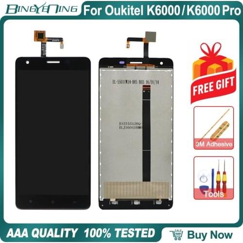 100% Original For Oukitel K6000/K6000 Pro LCD&Touch screen Digitizer display Screen module accessories Replacement