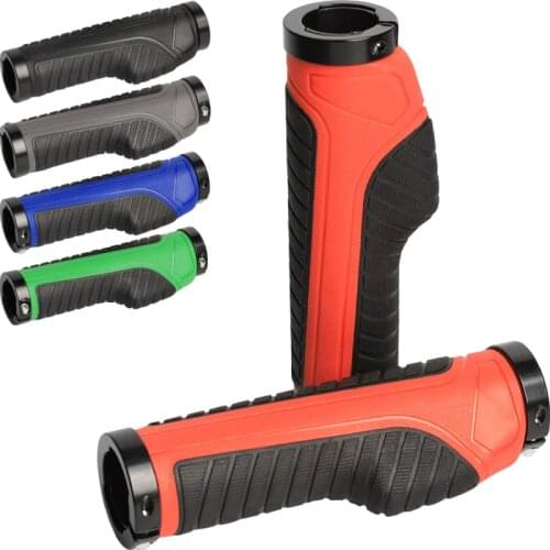 1 Pair Mountain Cycling Bike Folding Bmx Fixed gear Bicycle MTB Handlebar Cover Grips Soft Anti-slip Handle Grip Lock Bar End