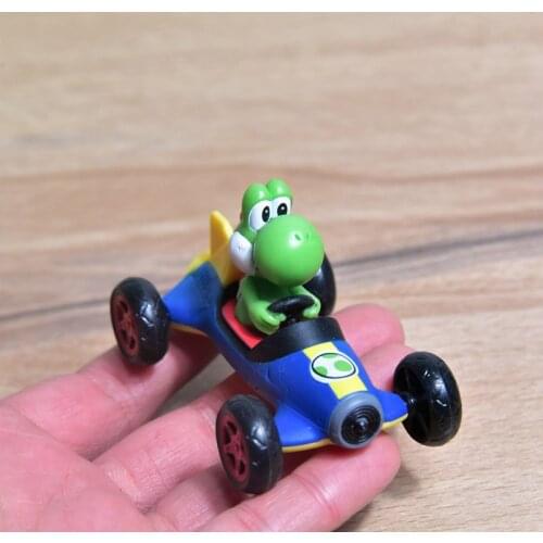 1PCS 6cm Super Mario little dragon go kart model toy collection ornaments