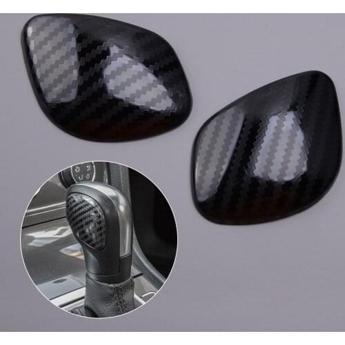 2pcs Gear Lever Shift Knob Side Cover Trim Cap Car Fit For VW Passat Beetle 2012 2013 2014 2015 2016 2017 2018 2019