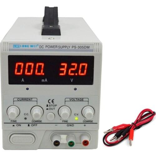30V 5A Adjustable DC Power Supply High Precision 990mA Continuous Variable Power Supply Phone Repair Voltage Regulator 110V 220V