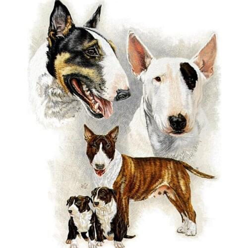 5D Diy Diamond Painting Pit Bull Terrier dog Resin Square Round Diamond Needlework Cross Stitch Embroidery Home DecorZP-681