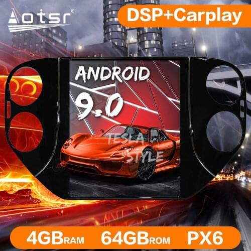Android 9 64G PX6 Vertical Tesla Screen Car GPS Navigation For VW Tiguan 2010-2016 Auto Radio Stereo Multimedia Player Head Unit