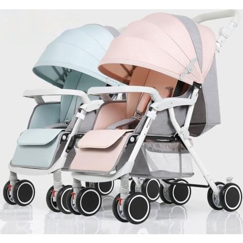 Twin Baby Stroller Can Be Detached, Can Sit, Lie Down and Light, Two Children, Double Size Childrens Four-wheel Stroller