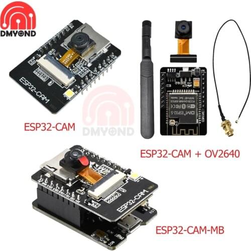 ESP32-CAM-MB ESP32-CAM ESP32 WIFI Bluetooth Development Board OV2640 2.0MP Camera Module Antenna MICRO USB to Serial Port CH340G