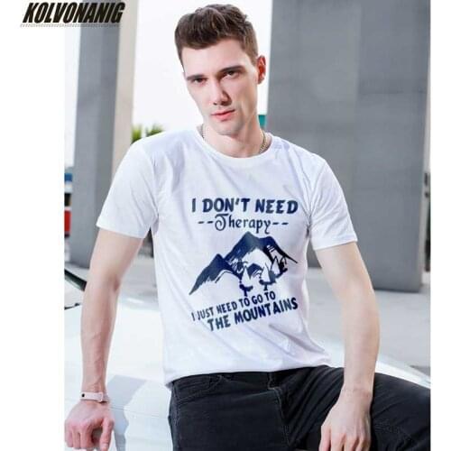 Climb The Mountains Funny Graphic T Shirt For Men Brand Fashion New Cotton Short Sleeve O-Neck Friends Unisex T-Shirts Harajuku