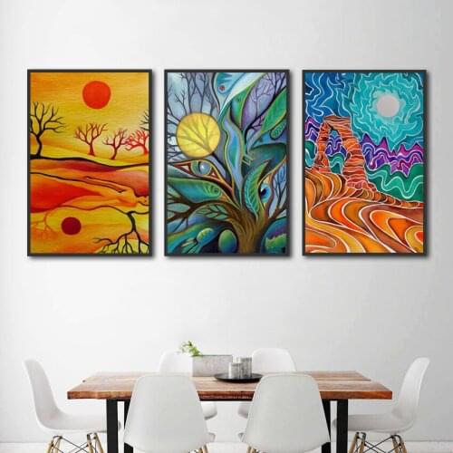 Oil Painting Famous Poster Abstract Art Colorful Picture Canvas Painting For Living Room Home Wall Art Modern Decor