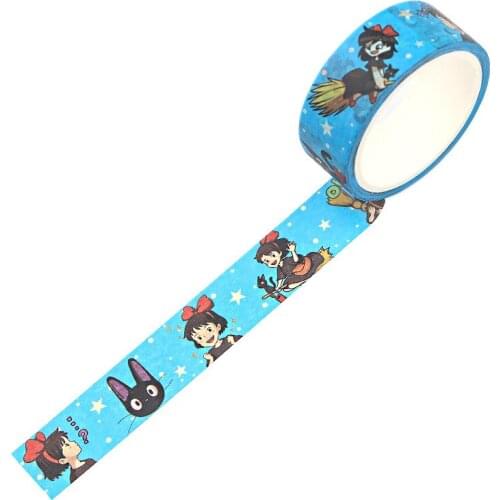 Kikis Delivery Service Hand Account Washi Tape Diary Decoration DIY Colorful Tape Stationery Adhesive Tape AL2978