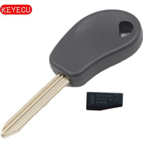 Keyecu Transponder Key With Blank Blade SX9T + Chip ID46 for Citroen Saxo Jumpy Despatch Picasso C5 C6 Berlingo
