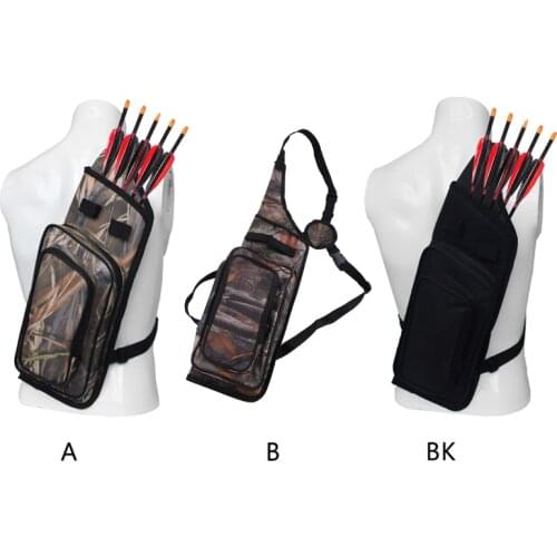 N0HA Arrow Quiver Adjustable Archery Bag Hunting Back Arrow Quiver Tube with Strap