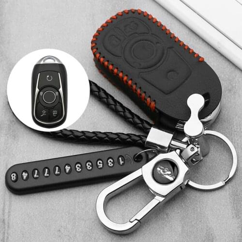 Leather Protection Key Case Cover for OPEL Astra Buick ENCORE ENVISION NEW LACROSSE Rings Protect Shell Car Styling key cover