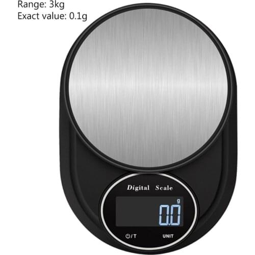 Kitchen Slim Electronic Digital Scale Weight Weighing Balance Gadget Durable Metal Platform Cooking Tools