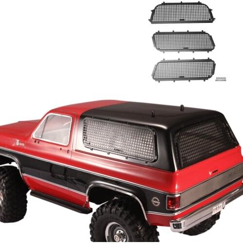 Metal 3D Stereo Window Net Left Rear Right Windows Network for 1/10 RC Crawler Car Traxxas TRX4 Chevrolet K5 Blazer