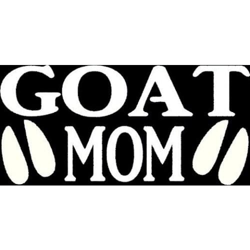 Cute wild animals Goat Mom Sticker For Window Door Laptop Kayak Vinyl Decal Boer Goat Thanksgiving Day 14cm