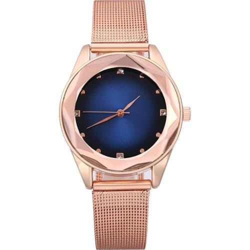 Fashion Casual Luxury Starry Star Watch for Women Stylish Analog Quartz Crystal Gold Ladies Female Wrist Watches Reloj Mujer