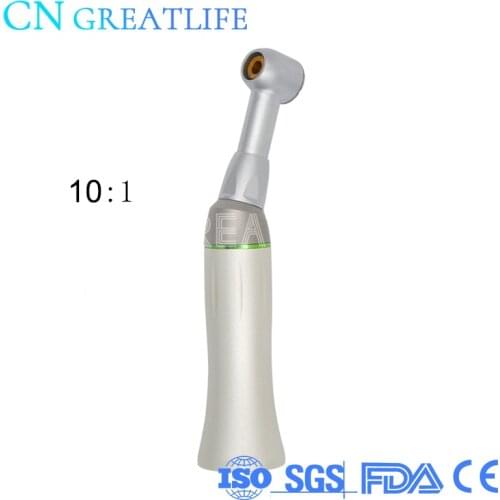 Nsk Style Push Button 60 Degree Endo Handpiece 10:1 Contra Angle Low Speed Dental Low Speed Handpiece Contra Angle Handpiece