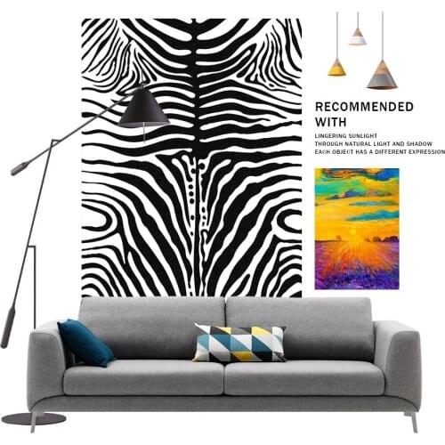 Anti-slip Floor Mats Water Absorption Rugs Fashion Zebra Pattern Carpet Living Room Soft Carpets Decor Home Alfombra Rug Bedroom