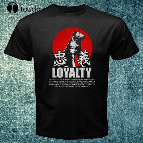 New Japan Shibuya Faithful Dog Hachiko Akita Inu Loyalty Symbol K-9 2019 New Fashion Summer New Design Cotton Male Tee Shirt