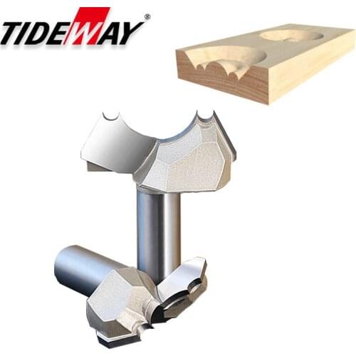 Tideway Professional Grade Double Arc Woodworking Slot Milling Cutter Engraving Tungsten Steel Wood Trimming Bit CNC Router Bit