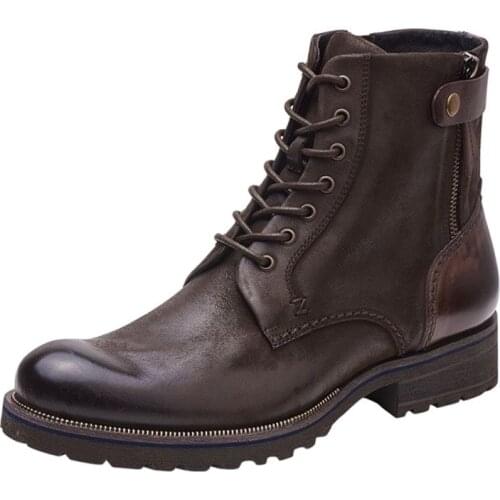 Retro Army Shoes Military Boots Laceup Heavy Duty Tough Man Shoes Soldier Shoes Tough Boots For Man Vintage Classic Shoes Cool