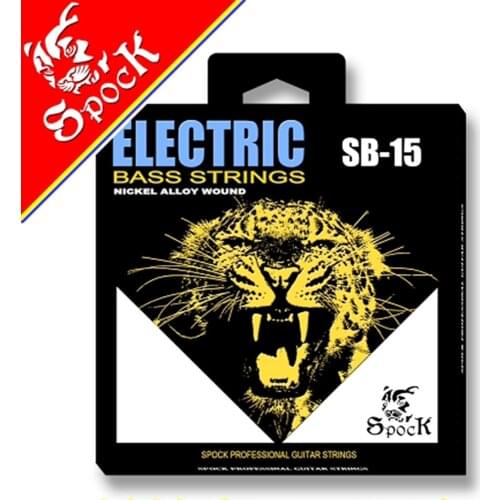 Spock SB15 Electric Bass Strings Nickel Alloy Wound Nickel-Plated Ball-End 040-095 inch High Carbon Steel Core