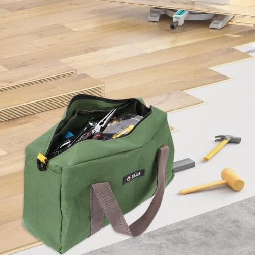 Large Capacity Tool Bag Waterproof Multifunction Oxford Canvas Hand Tool Storage Carry Bags Portable Metal Toolkit Organizer