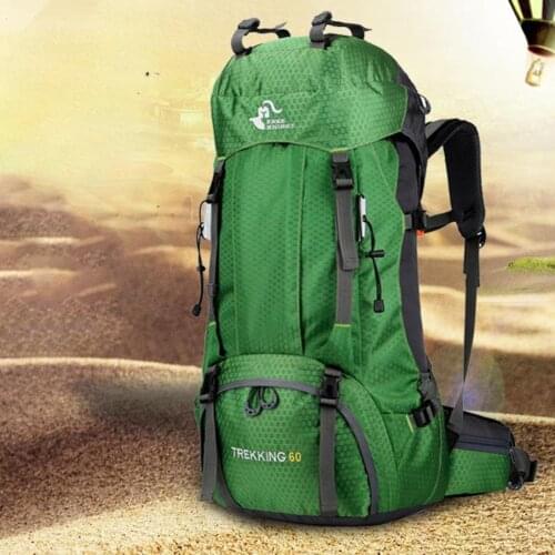 60L Camping Hiking Backpack Molle Rucksack Waterproof Traveling Daypack with