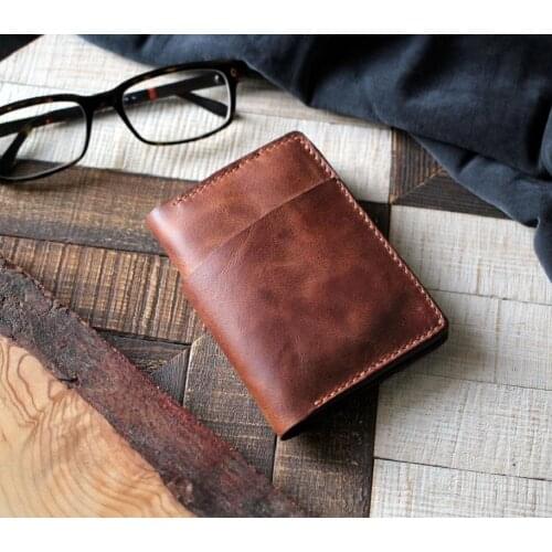 Vertical Wallet with Cash Pocket - Laodikya XL - Personalized Engraving - Made in Turkey