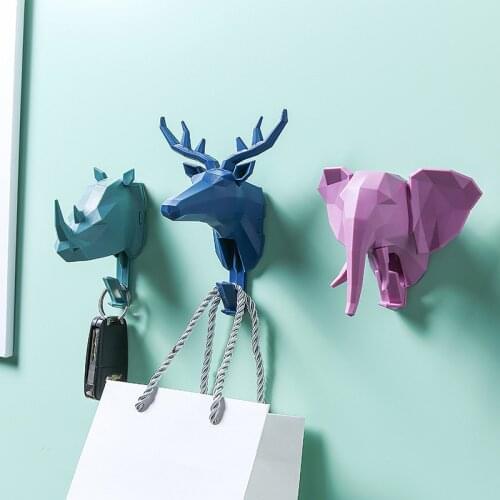Hanger Wall Decoration Free Hole Household Items Home Clothes Hook Creative Decorative Animal Head Hook Deer Head Coat Hook