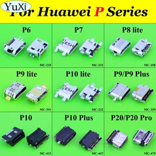 YuXi 1pc Micro USB Charge Jack Dock Socket Plug For Huawei P6 P7 P8 P9 P10 lite G9 P9Plus P10Plus P20 P20 Pro Charging Connector