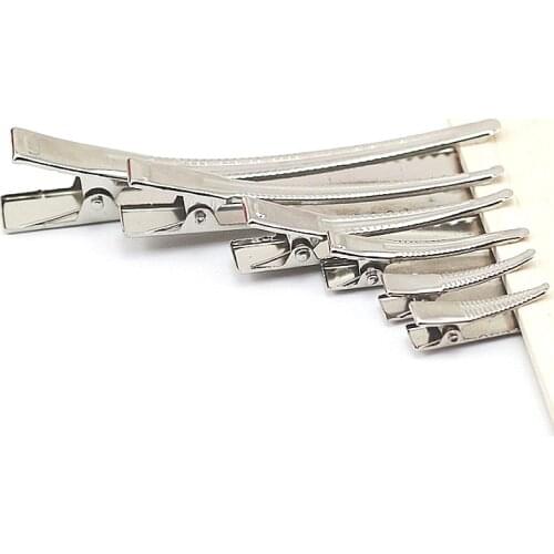 20pcs/lot Barrette Teeth Hair Clips Utility Flat Single Prong Alligator Clips DIY Handmade Jewelry Accessories Making Supplies